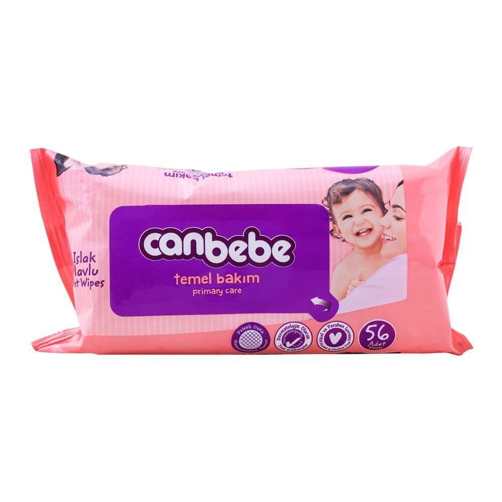 Canbebe Primary Touch Baby Wipes 56 Pcs